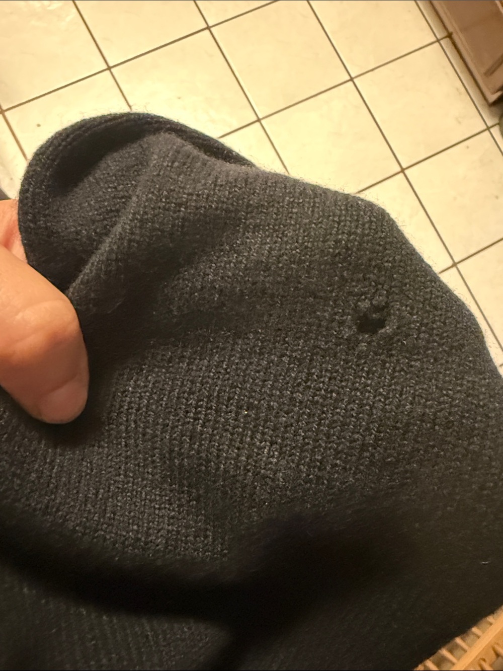 Ballantyne Black Cardigan with Gold-Trim Pearl Buttons - Picture 6 of 6